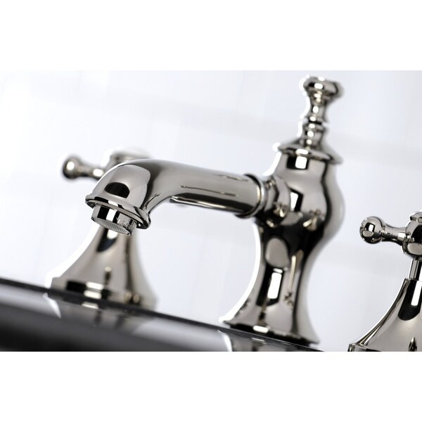 KC7066BX English Country 8 Widespread Bathroom Faucet,Polished Nickel